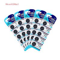 CR2032 ECR2032 DL2032 3V Lithium Batteries (250pc/50card)