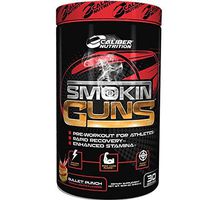 Smokin Guns by Caliber Nutrition, Pre Workout (Bullet Punch, 30 Servings)