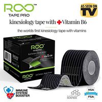 Roo Tape Kinesiology Tape with Vitamin B - Australia's No. 1 PRECUT Kinesiology Tape and Athletic Tape to Treat Muscles & Joints with Added B6 to Improve Concentration and Focus, and Calm Moods.