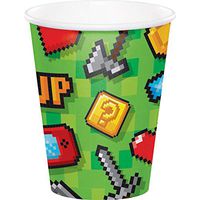 Creative Converting 336038 Video Game Party Cup, 9oz, Multicolor