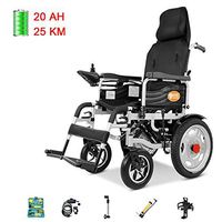 Wheelchair Medical Equipment Foldable Electric Self-Service Manual and Electric Dual Mode Electromagnetic Brake Can Lie Down and Rest Walker Assist Devices (Size : HG02-A)