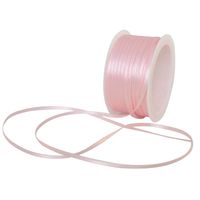 Mccng - Banners, Streamers & Confetti - Gift Wrapping Ribbon Satin 50m X 3mm Pink - Ribbon Satin