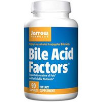 Jarrow Formulas, Bile Acid Factors, 90 Capsules. Pack of 8 bottles.