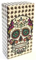Eclipse Purple Flower Candy Skull Design Crushproof Hard Plastic Cigarette Case, 100s, Choose Your Own Style! 3117CSKULL (Purple Flower)