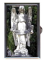 Angel Gothic Sculpture Victorian Cemetery Decorative Pill Box