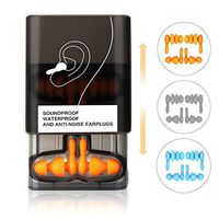 Noise Cancelling Ear Plugs for Sleeping, 6 Pairs Reusable Waterproof Silicone Ear Plugs for Swimming, Snoring, Concerts, Working, Motorcycle, Travel Hearing Protection (Small & Medium)