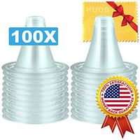 HUOB 100 PSC Ear Thermometer Probe Covers（Bonus Clean Cloth）/Refill Caps/Lens Filters for All Braun ThermoScan/Thermometer Models