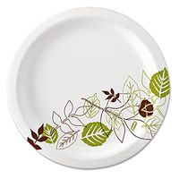 Dixie UX9WS Pathways Soak-Proof Shield Paper Plates, 8 1/2, Grn/Burg, 125/Pk, 4 Pks/Ct