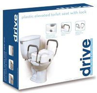 12013 - Raised Toilet Seat with Padded Armrests