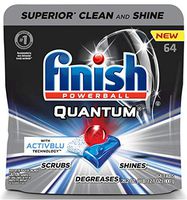 Finish - Quantum with Activblu Technology - 64ct - Dishwasher Detergent - Powerball - Ultimate Clean and Shine - Dishwashing Tablets - Dish Tabs