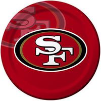 Creative Converting 8 Count San Francisco 49ers Paper Dinner Plates - 429527