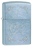 Personalized ZIPPO Windproof Lighter Heart to Heart - Free Laser Engraving (24016)