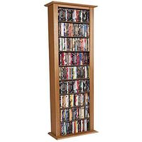Venture Horizon Media Storage Tower-Tall Single Oak