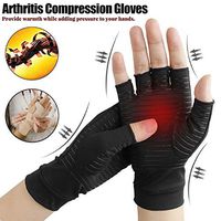 Adealink Copper Fiber Compression Arthritis Gloves Pain Relief Wrist Joints Support Brace