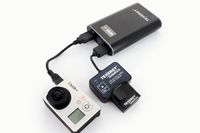 Tenergy SideKick4 Combo: External 5200mah powerbank compact USB port adapter and 1 Lipo battery for GoPro HD HERO3 AHDBT-201 AHDBT-301