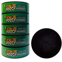 Hooch Snuff - Non-Tobacco Nicotine Free Chew - Wintergreen - 5 Cans (Fine Cut) - Includes Free DC Skin Can Cover