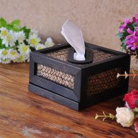 GAOJIAN style bamboo wooden crafts household decoration take carton tissue boxes