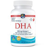 Nordic Naturals DHA Omega-3 - Brain and Nervous System Support Supplement, Strawberry Flavored, 90 Soft Gels