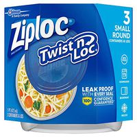 Ziploc Food Storage Container, Round, (Pack of 3)