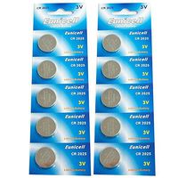 Eunicell CR2025 5003LC Lithium Blister Pack 3V 3 Volt Coin Cell Batteries (10 pcs)