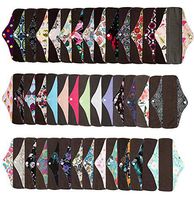 6 Pieces 10 Inch Regular Charcoal Bamboo Mama Cloth/Menstrual Pads/Reusable Sanitary Pads - You Choose 6 from 17 Designs and Send The Message to Me