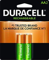 Duracell - Rechargeable AA Batteries - long lasting, all-purpose Double A battery for household and business - 2 count