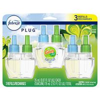 Febreze Plug in Air Freshener, Odor Eliminating Scented Oil Refill, Gain Original Scent, 3 Count