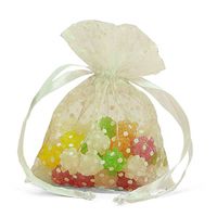 White Polka Dots Favor Bags 6" X 9" | Quantity: 30
