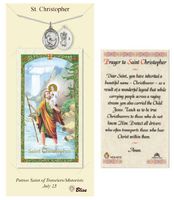 St. Christopher Prayer Card & Medal for Soccer Players