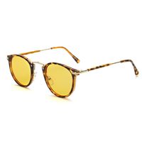 Cyxus Computer Blue Light Filter Vintage Retro Glasses, Anti Eye Strain Eyewear UV Headaches Lightweight Frame Eyeglasses TR90 (8107Y10,Tortoise)