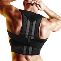Back Posture Corrector, Upgraded Shoulder Posture Correction - Adjustable Full Back & Shoulder Support for Men and Women - Reduce Lower and Upper Back Pains,L