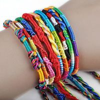 litymitzromq Bracelets 20 Pcs Multicolor Braid Strands Bracelets Friendship Cords Handmade Bracelet Gift Handmade Wristband Braided Rope Cuff Bangle_ Multicolor Pack of 20