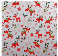 Happy Reindeer Christmas Gift Wrapping Roll 24" X 15' - Holiday Gift Wrap Paper