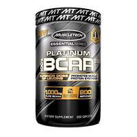 MuscleTech Platinum BCAA Pill, 8:1:1 BCAA Formula, 1000mg of BCAA per Caplet, 200 Caplets
