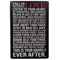 Meidexian888 Retro Metal Poster Crafts,European And American Retro Metal Paintings Hanging Wall For Bars Clubs Houses Decoration (B)