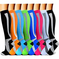 CHARMKING Compression Socks 15-20 mmHg is BEST Graduated Athletic & Medical for Men & Women Running, Travel, Nurses, Pregnant - Boost Performance, Blood Circulation & Recovery(Small/Medium,Assorted20)