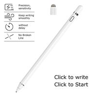 Active Stylus Pen White/Black 1.45mm fine Tip for iPad Apple iPhone Samsung Tablets, on iOS and Android Capacitive Touchscreen, Take-Note Hand-Written Draw no lags Skipping,Rechargeable, KECOW