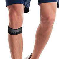 OrthoSleeve PS3 Patella Compression Bracing Sleeve (One Sleeve) for knee pain, patellar tendonitis, jumpers knee and arthritis (Large, Black)
