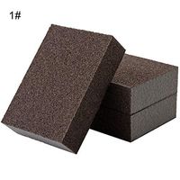 memorytime 4Pcs Washable Reusable Household Cleaning Tool Sanding Sponges Blocks Multiple Uses high density brown