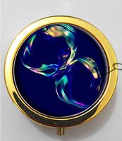 BlackKey Bubble Pattern Design 3-Compartment Decorative Pocket Gift Box Case Organizer for Pill, Color 2 -1480