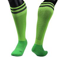 Meso Children's 1 Pair Ultra Comfortable Lightweight and Breathable Knee High Sports Crew Socks Performance Sports Long Socks Size XS(Green)