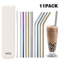Stainless Steel Straws,Reusable Environmental protection Straws, Metal Stainless Steel 304 Material toxic free and safe