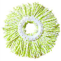 CieKen Superfine Microfiber Rotating Spin floor Mop 360 Degree Rotating Magic Mop Replacement Mop Head (green)