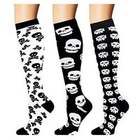 Compression Socks (3 Pairs), 15-20 mmHg is Best Athletic & Medical for Men & Women, Running,Flight,Travel,Nurses (Multicolour 18, L/XL(US Women 8-15.5/US Men 8-14))