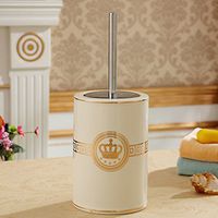 ZGP Toilet accessories Bathroom Toilet Brush European Ceramic Bathroom Toilet Brush Long-handled Toilet Brush Holder With Stand Floor Type Cleaning Brush (Size : B)