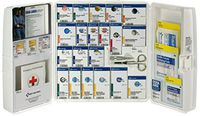 First Aid Only 90659 Large Plastic SmartCompliance Food Service First Aid Cabinet with Medications