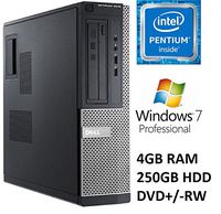 Dell Optiplex 3010 Business Desktop PC, Intel Pentium Dual Core Processor, 4GB DDR3 RAM, 250GB HDD, DVD+/-RW, Windows 7 Professional (Renewed)