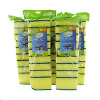 FreshStart 50 Green and Yellow Sponges Kitchen Scrubbers Cleaning Dishwashing Scouring Pads