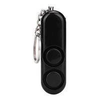 GBSELL Anti-rape Device Alarm Loud Alert Attack Panic Safety Personal Security Keychai (Black)