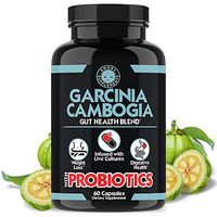 Garcinia Cambogia with Probiotics, Weight Loss and Gut Health Blend, All-Natural Detox Remedy for Healthy Weight, Regularity and Digestion Formula (1-Bottle)